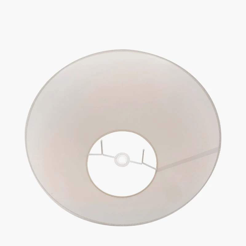 Seychelles 55cm Cream Slubby Cotton Empire Lampshade