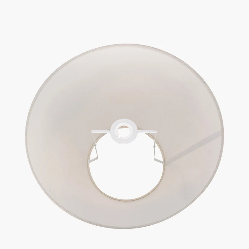 Seychelles 50cm Cream Slubby Cotton Empire Lampshade