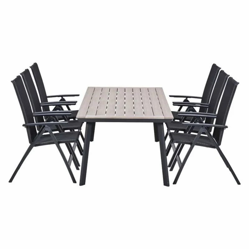 Gala tuinset 7-delig Verstelbaar - Vigo tuintafel 230x100 cm