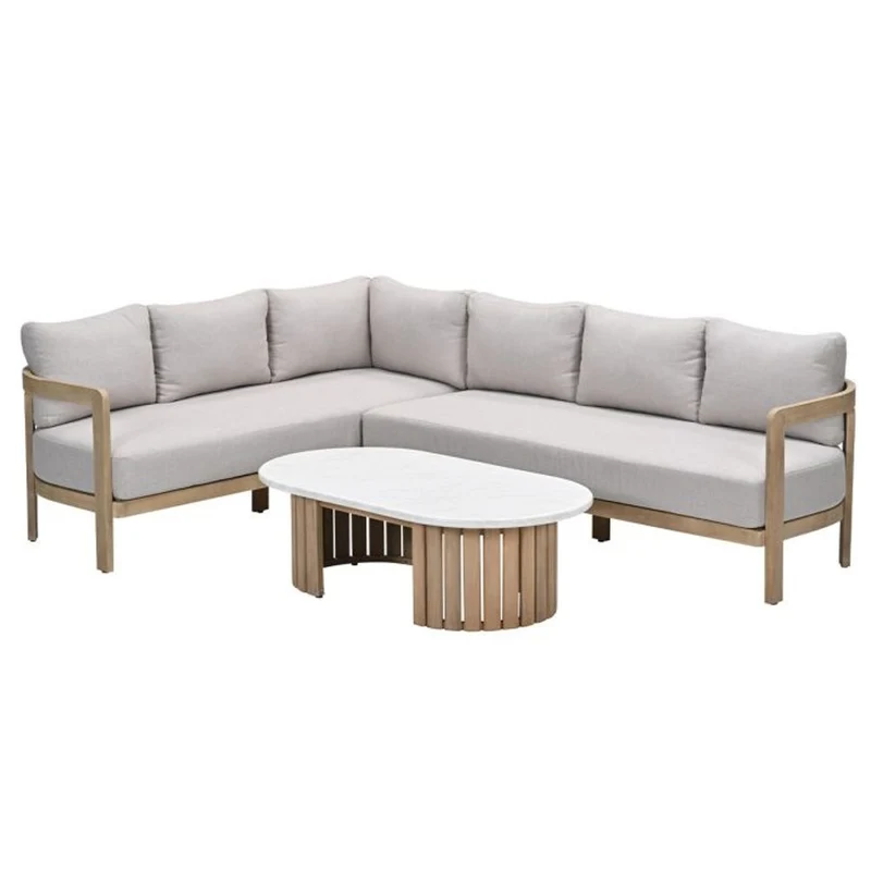 Sirocco Ibiza loungeset 3-delig links - Acacia / Grey Sand