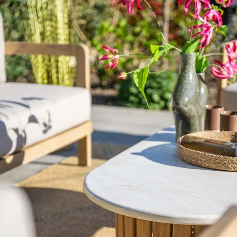 Sirocco Ibiza loungeset 3-delig links - Acacia / Grey Sand