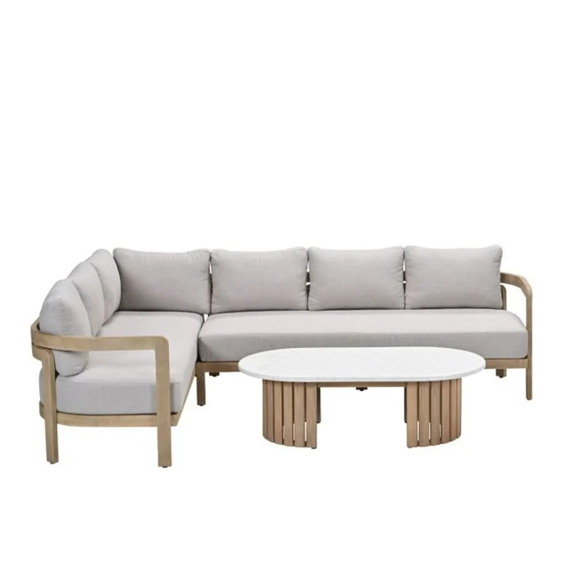 Sirocco Ibiza loungeset 3-delig links - Acacia / Grey Sand