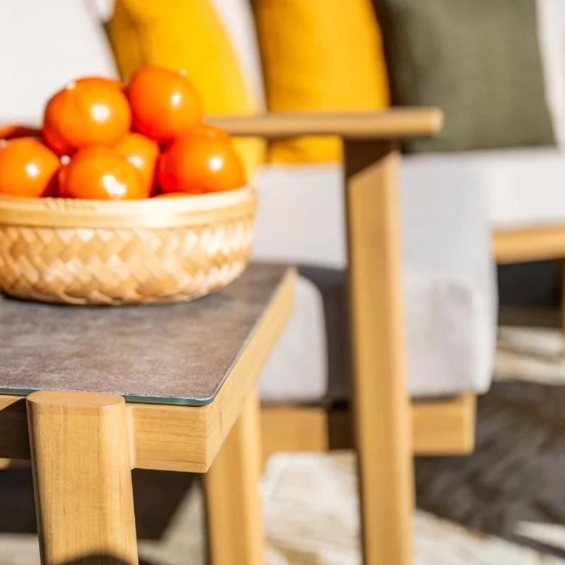 Havana loungeset 5-delig - Natural Teak Look