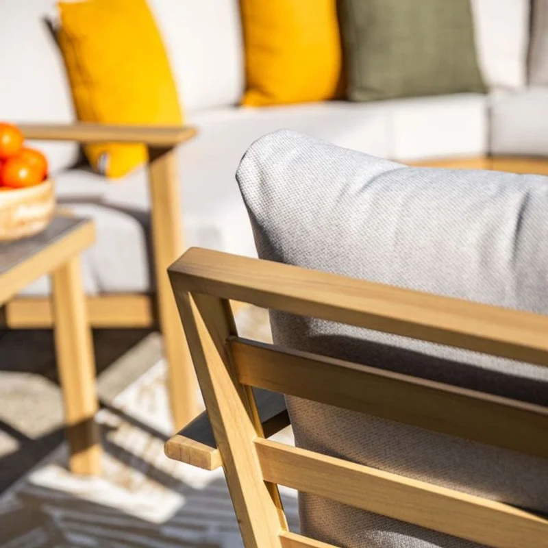 Havana loungeset 6-delig - Natural Teak Look