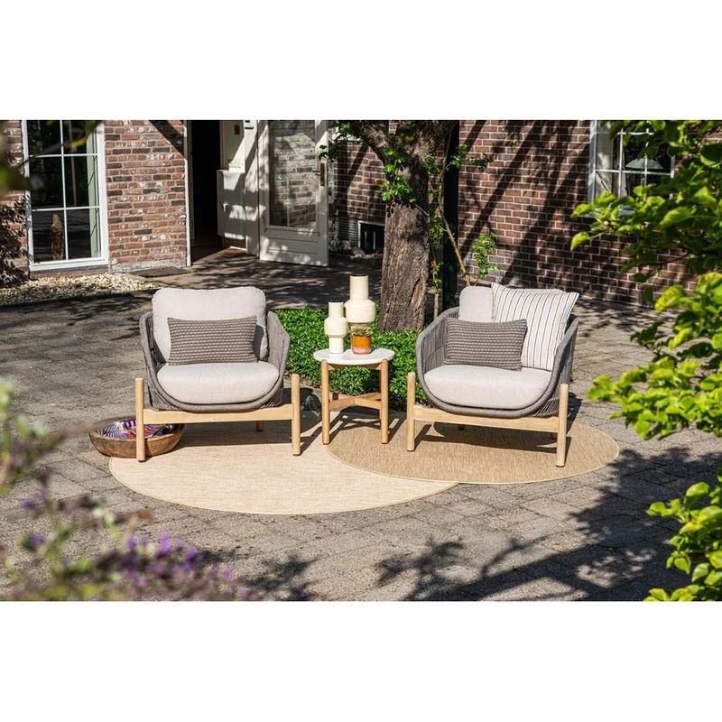Garden Impressions Talara loungeset 3-delig acacia white wash taupe
