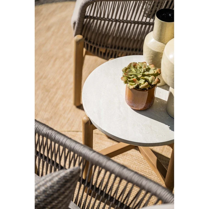 Garden Impressions Talara loungeset 3-delig acacia white wash taupe