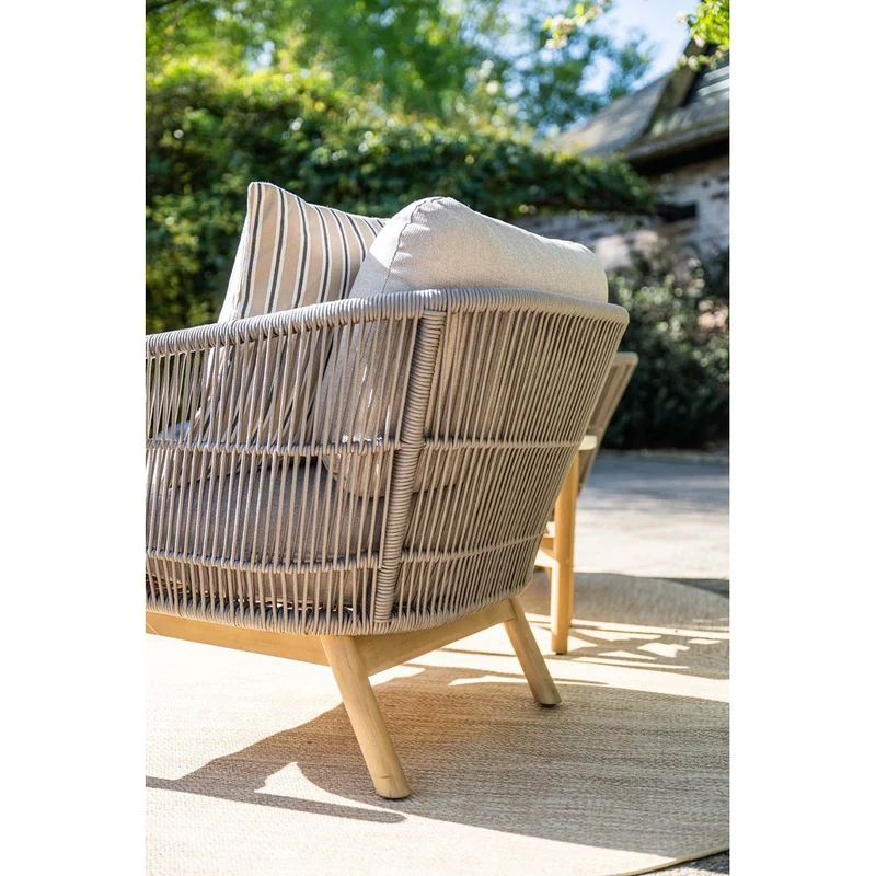 Garden Impressions Talara loungeset 3-delig acacia white wash taupe