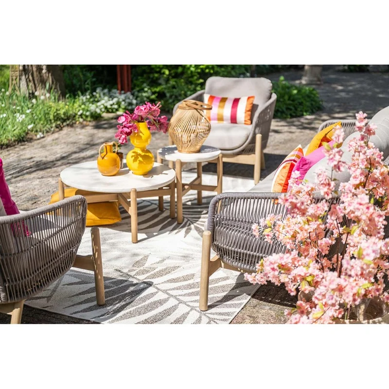 Garden Impressions Talara loungeset 5-delig acacia white wash taupe