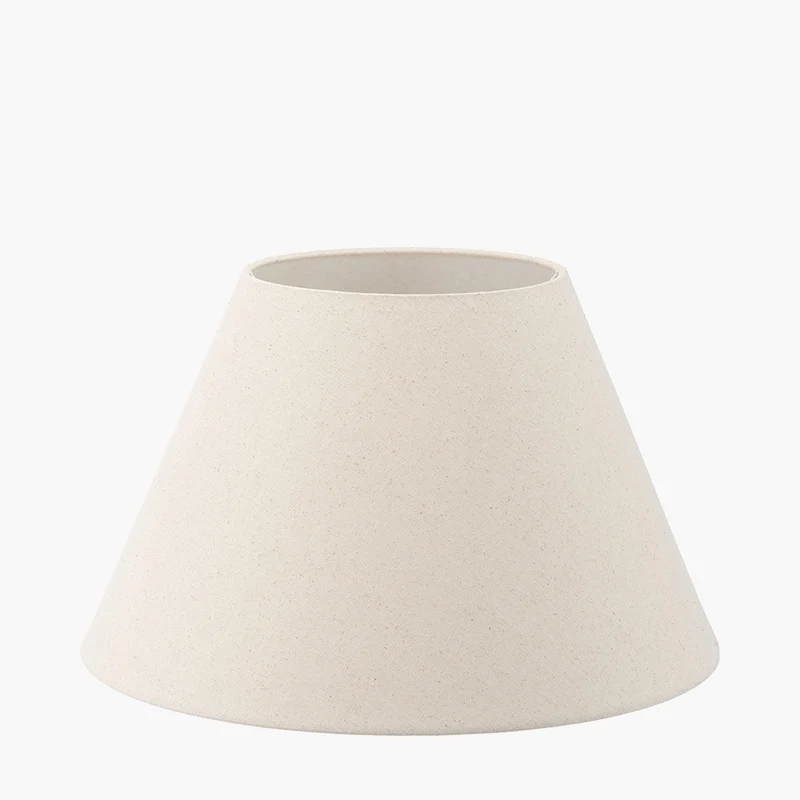 Seychelles 45cm Cream Slubby Cotton Empire Lampshade