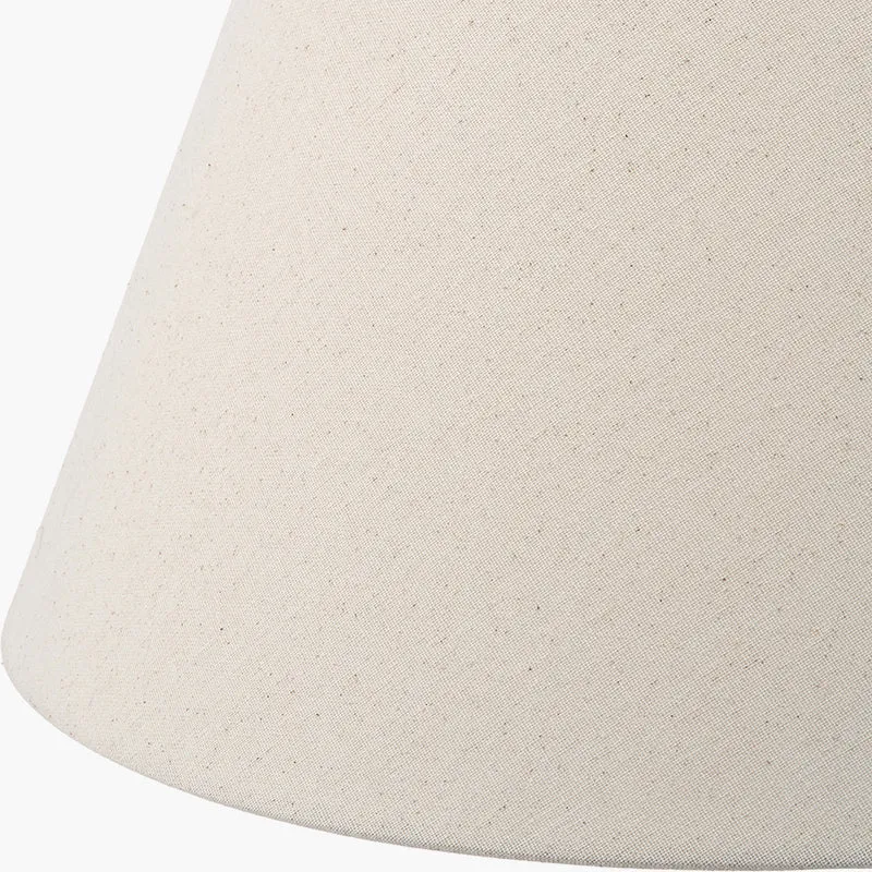Seychelles 45cm Cream Slubby Cotton Empire Lampshade