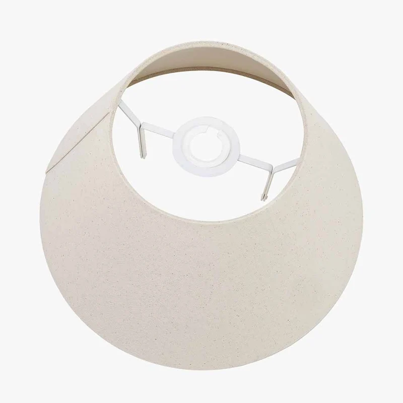 Seychelles 40cm Cream Slubby Cotton Empire Lampshade