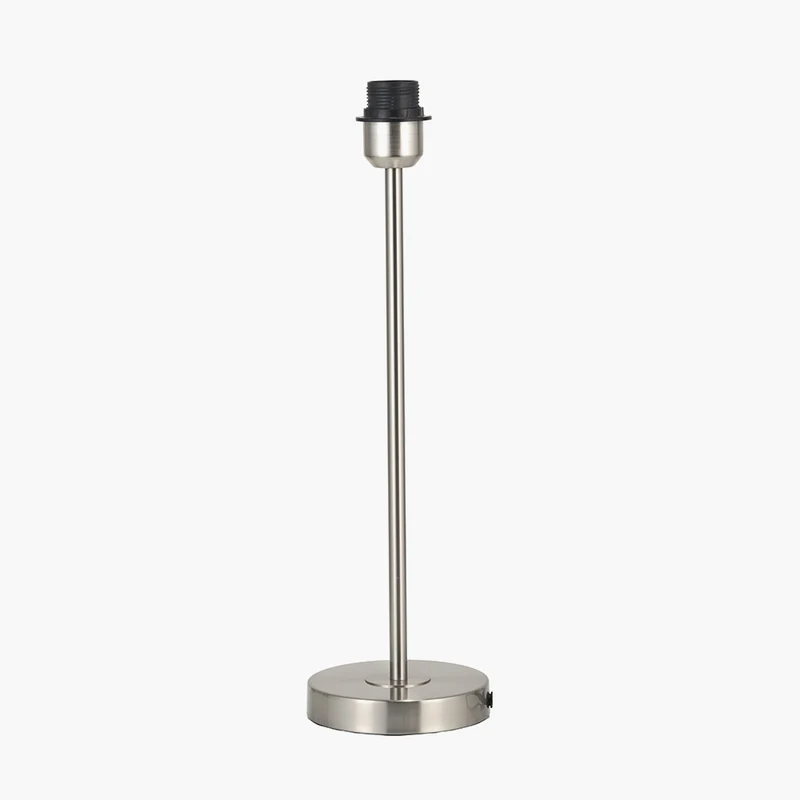 Sesvenna Brushed Silver Metal Stick Table Lamp Base