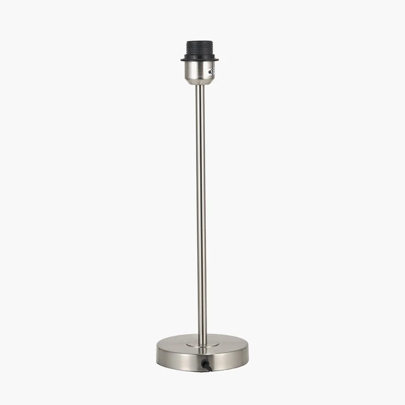 Sesvenna Brushed Silver Metal Stick Table Lamp Base