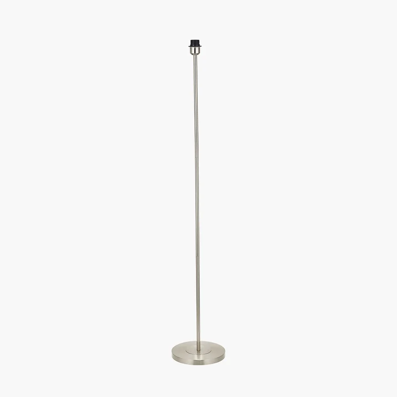 Sesvenna Brushed Silver Metal Stick Floor Lamp Base