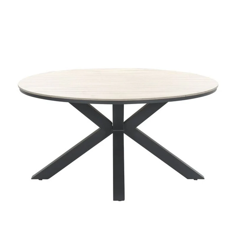 Osborne tuinset 6-delig Vintage Willow - Edison ronde dining tafel 148 cm