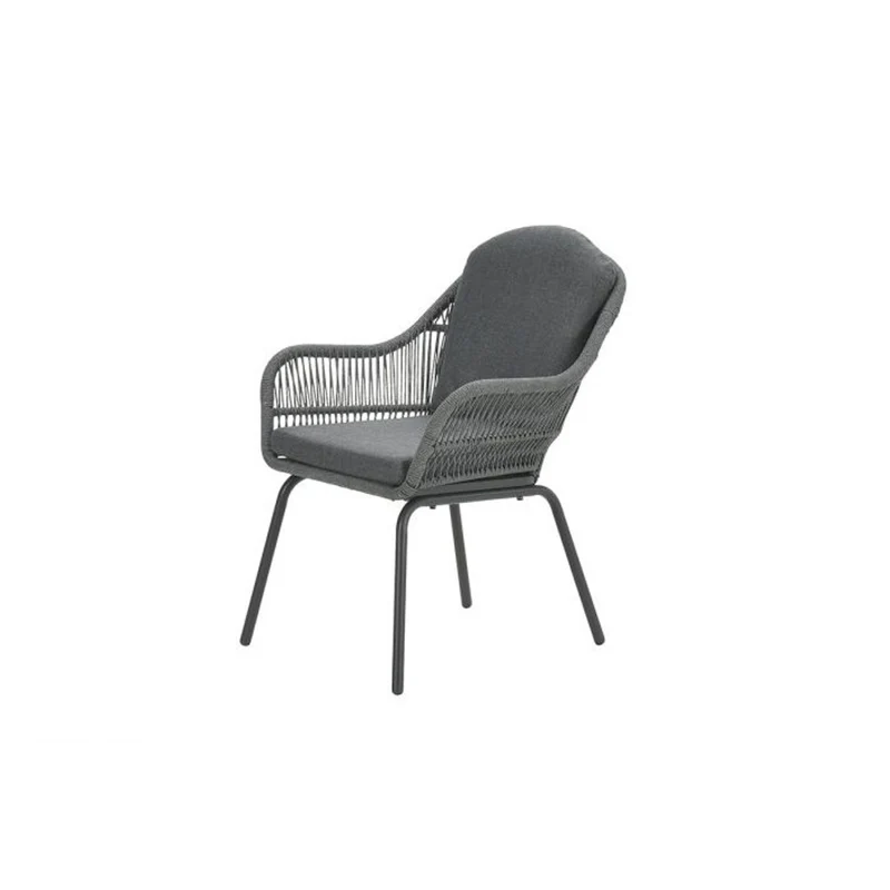Triton tuinset 5-delig Carbon Black - Zeus dining tafel 180x100 cm