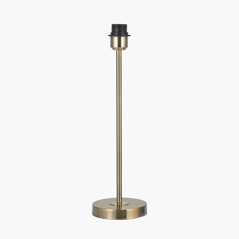 Sesvenna Antique Brass Metal Stick Table Lamp Base