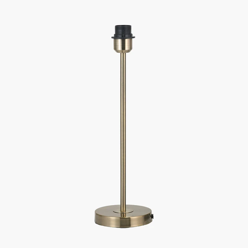 Sesvenna Antique Brass Metal Stick Table Lamp Base