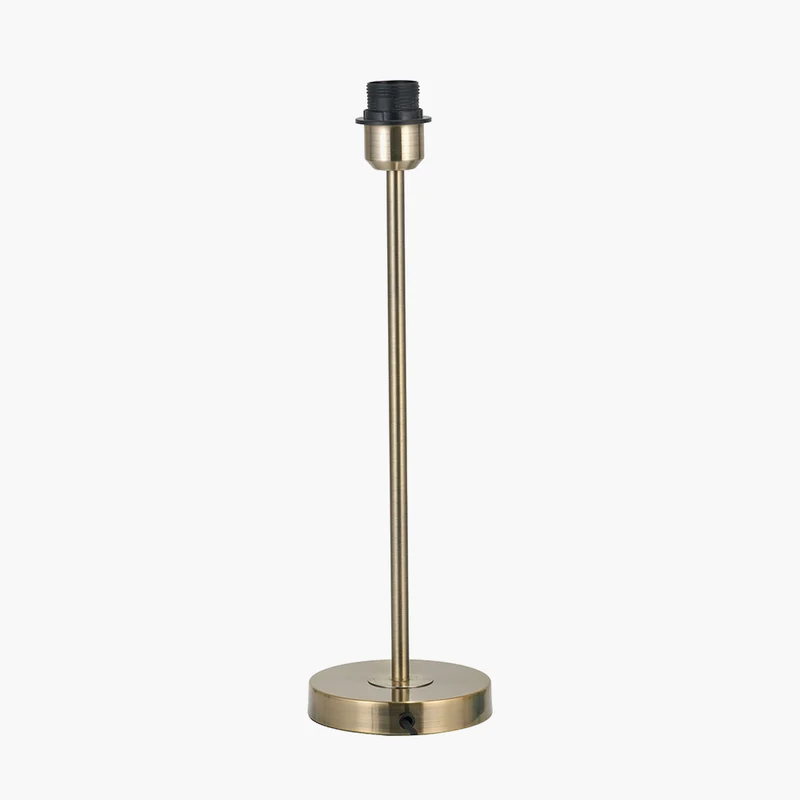 Sesvenna Antique Brass Metal Stick Table Lamp Base