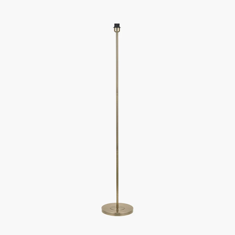 Sesvenna Antique Brass Metal Stick Floor Lamp Base