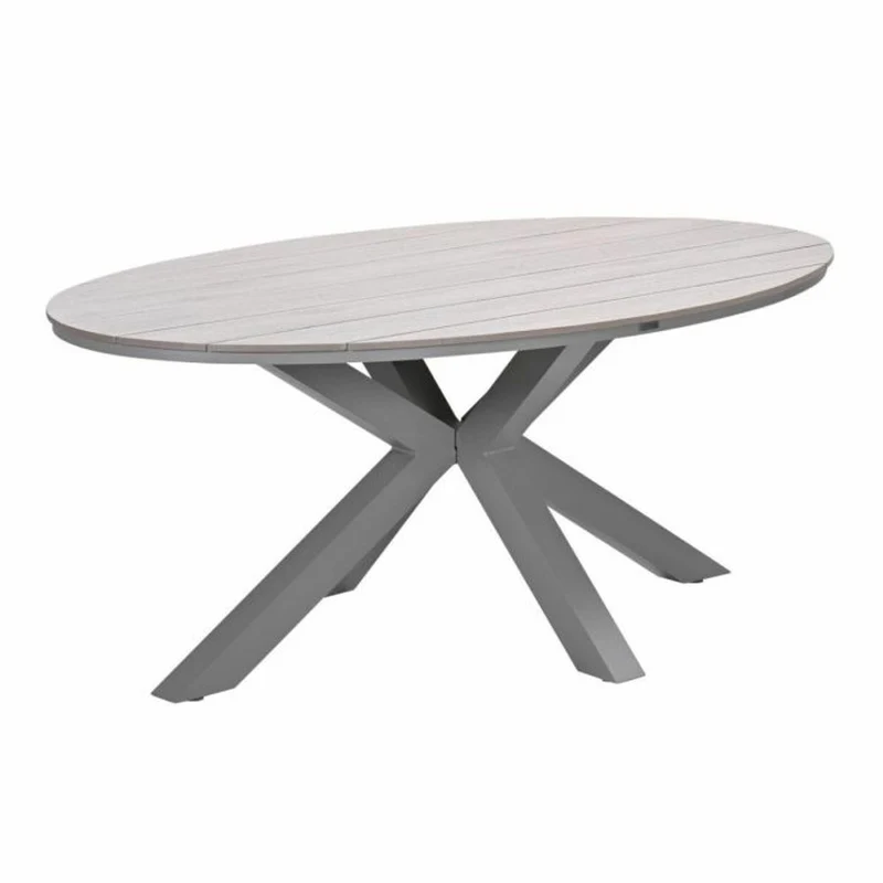 Monti tuinset 5-delig dakar sand met Edison tuintafel ovaal 180x115 cm light teak vironwood