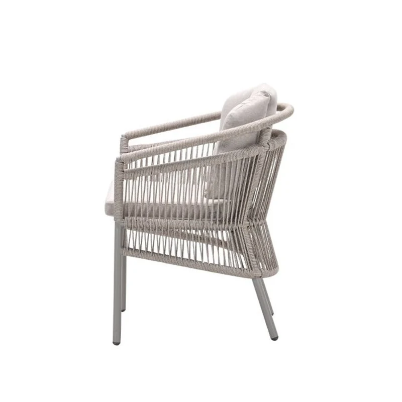 Porto dining tuinstoel met rope taupe