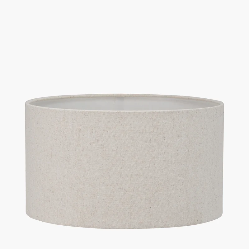 Quinn 35cm Slubby Hopsack Cylinder Lampshade