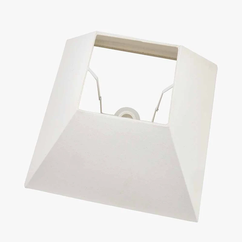 Pyramid 35cm Cream Cotton Tapered Square Lampshade