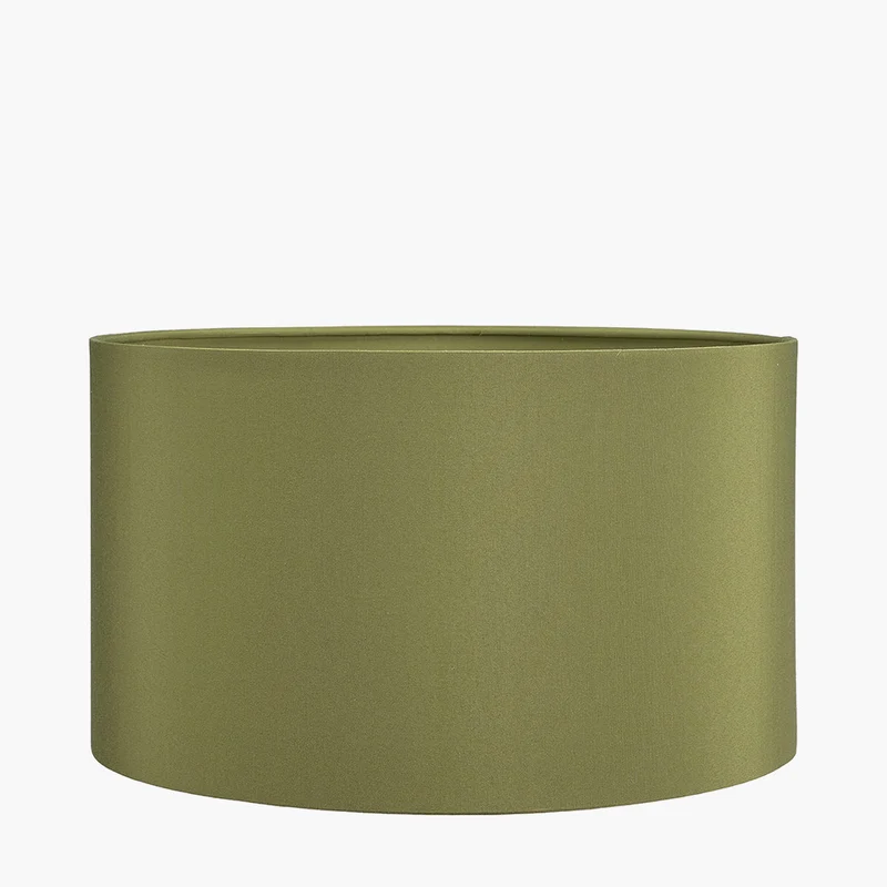 Wrenley Black Ceramic Sea Urchin Table Lamp Base with Harry 35cm Sage Cotton Mix Cylinder Lampshade
