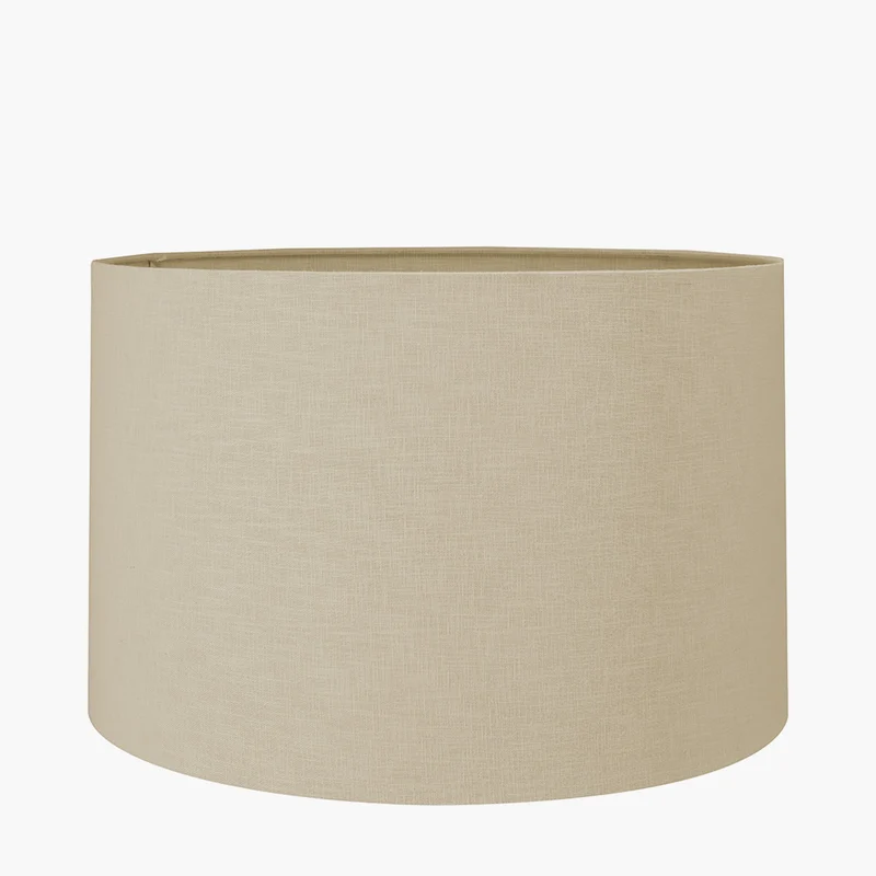 Wren Black and Cream Building Print Tall Ceramic Table Lamp Base with Lino 40cm Cream Self Lined Linen Cylinder Lampshade