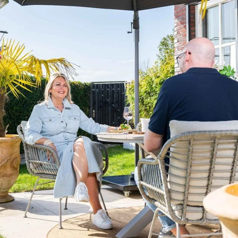 Margriet dining fauteuil grey sand