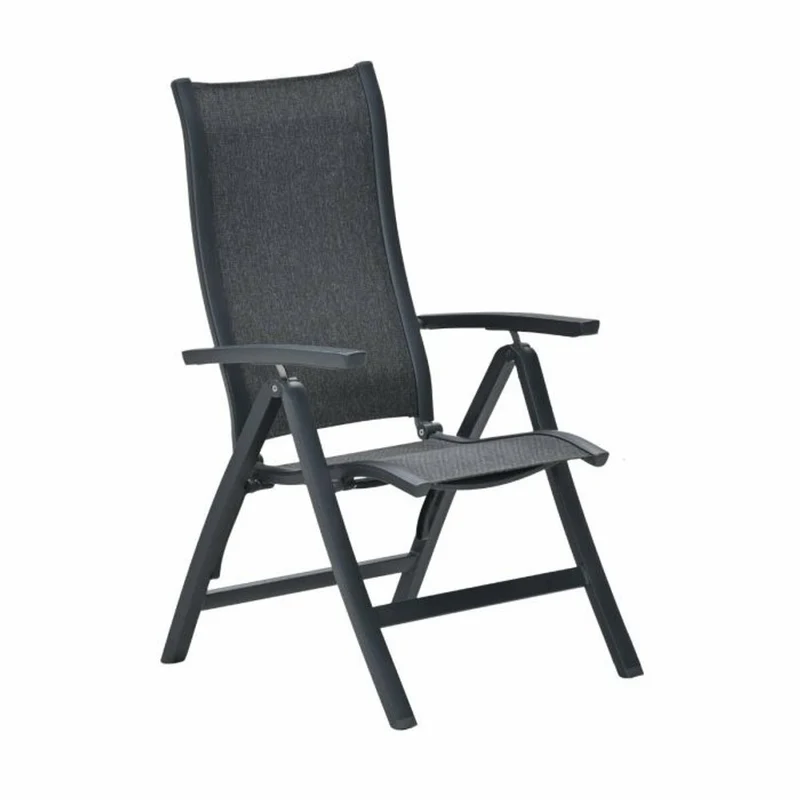 Garden Impressions Kyoto verstelbare stoel carbon black dark grijs