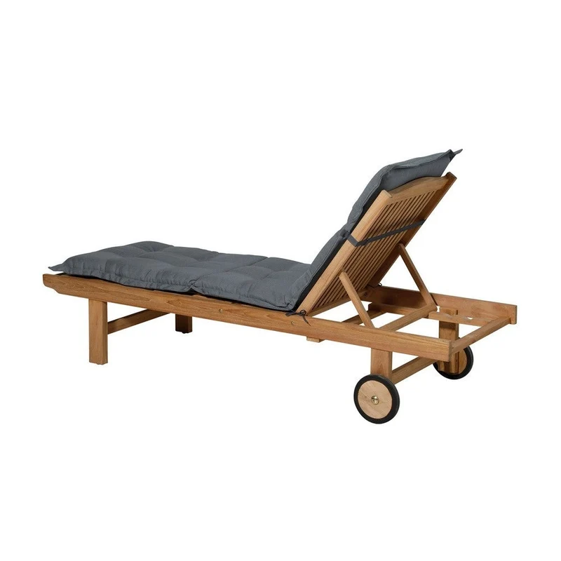 Madison ligbedkussen 200x65cm Rib grey