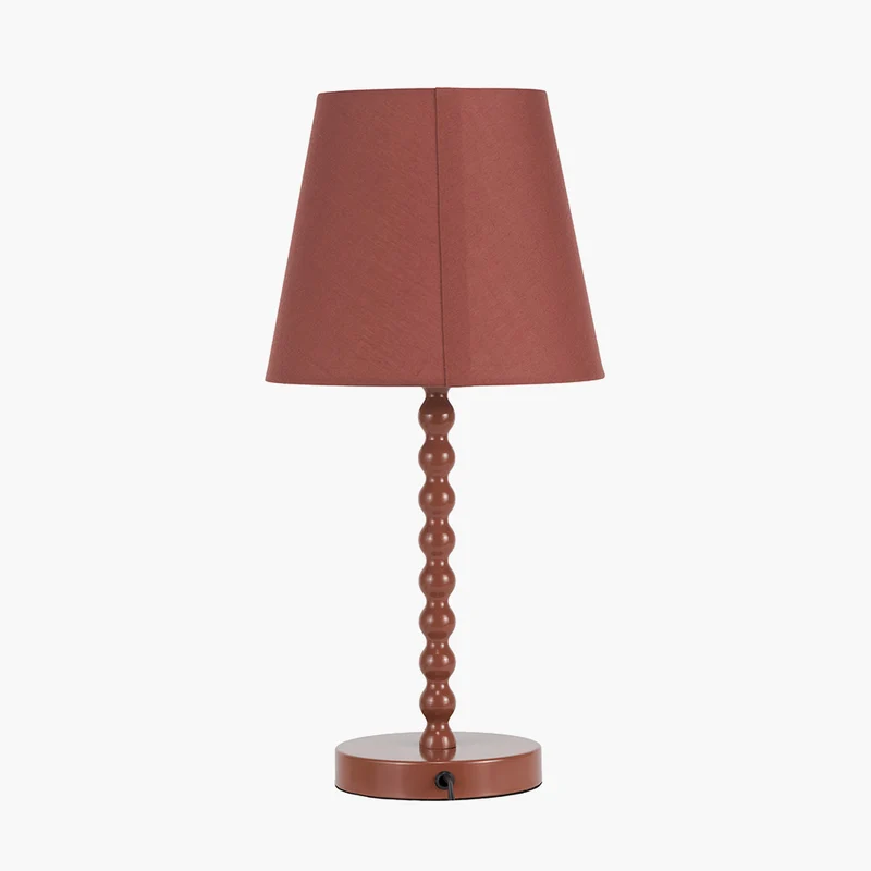 Sophia Terracotta Metal Bobble Table Lamp