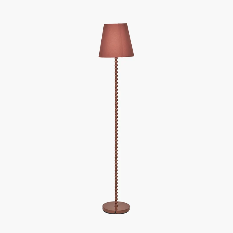 Sophia Terracotta Metal Bobble Floor Lamp