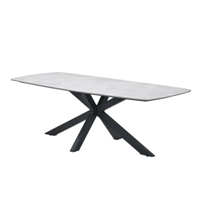 Garden Impressions San Fele dining tafel 220x100xH72 cm carbon black Melfi sand resin