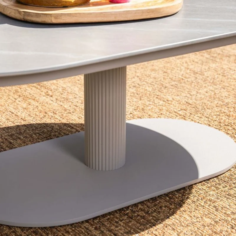 Garden Impressions Nice lounge tafel 130x70xH40 cm taupe Centostone Napoli sand
