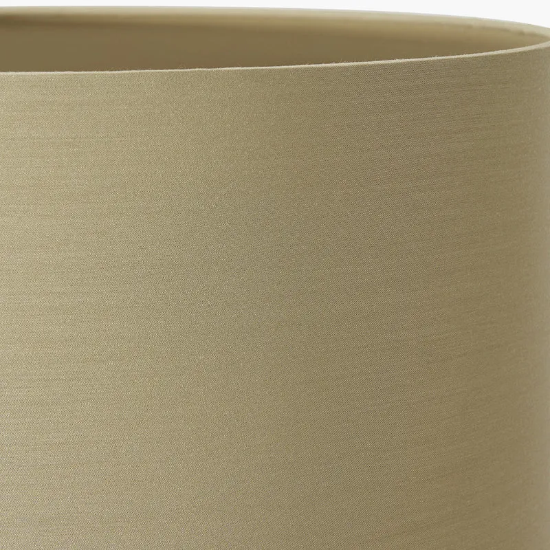 Serenity Black Bobbled Ceramic Large Table Lamp Base with Harry 40cm Taupe Cotton Mix Cylinder Lampshade