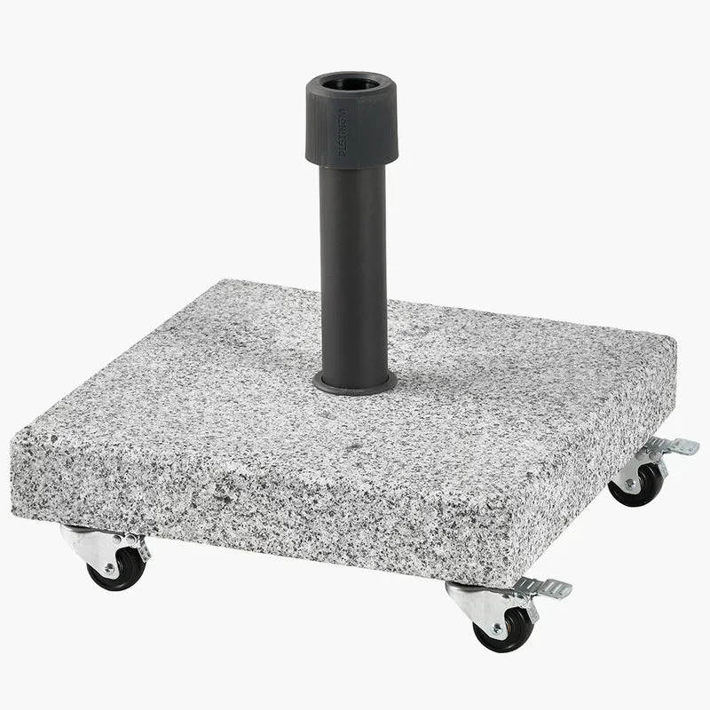 Salerno Hammered Grey Granite 40KG Wheeled Parasol Base