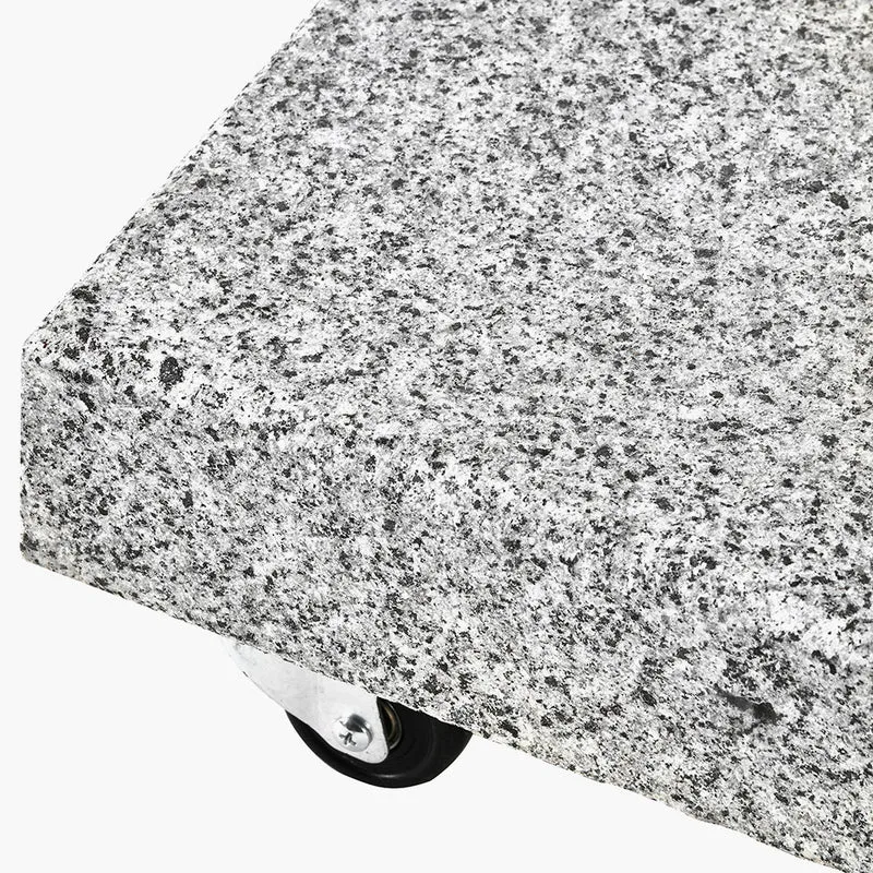 Salerno Hammered Grey Granite 40KG Wheeled Parasol Base