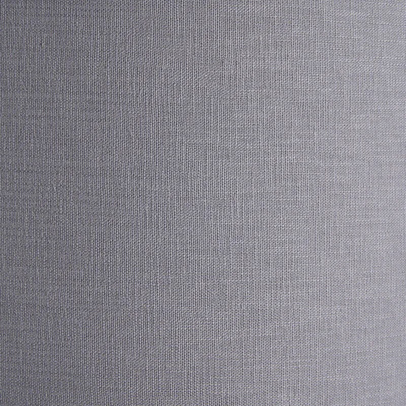 Ophelia Small Mercurial Glass Table Lamp Base with Lino 30cm Steel Grey Self Lined Linen Cylinder Lampshade