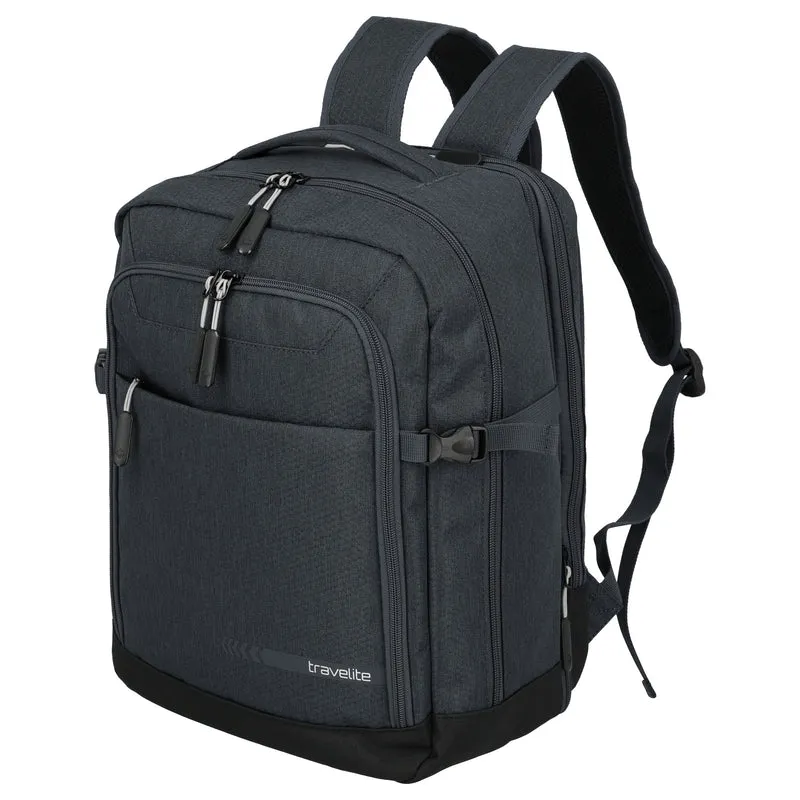 Travelite Kick Off - Mochila de cabina 40 cm, 29 l expandible (d'anthracite)