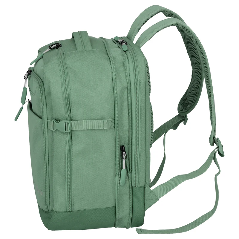 Travelite Kick Off - Mochila de cabina 40 cm, 29 l expandible (sage green)