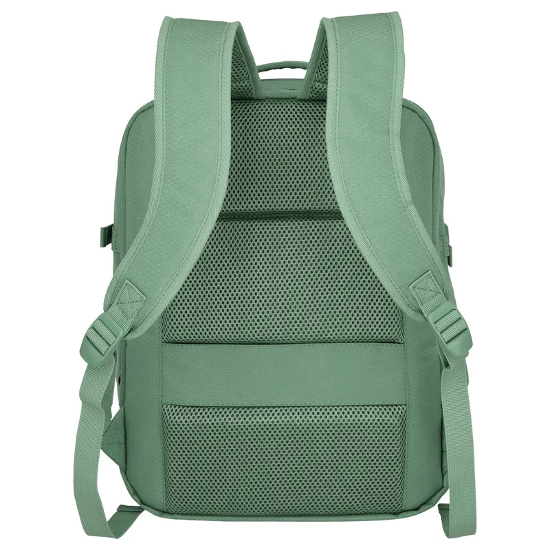 Travelite Kick Off - Mochila de cabina 40 cm, 29 l expandible (sage green)