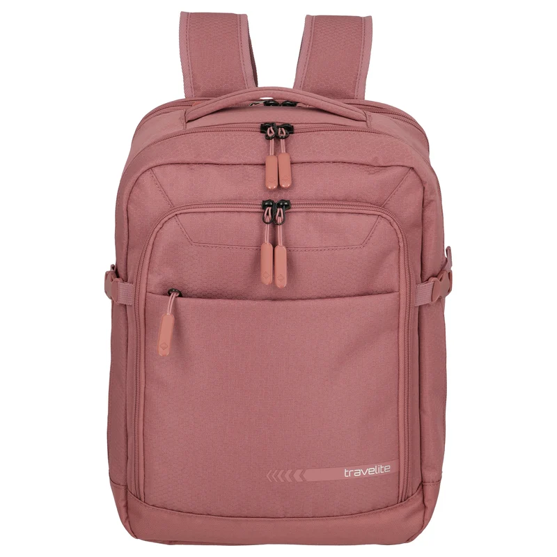 Travelite Kick Off - Mochila de cabina 40 cm, 29 l expandible (blush)