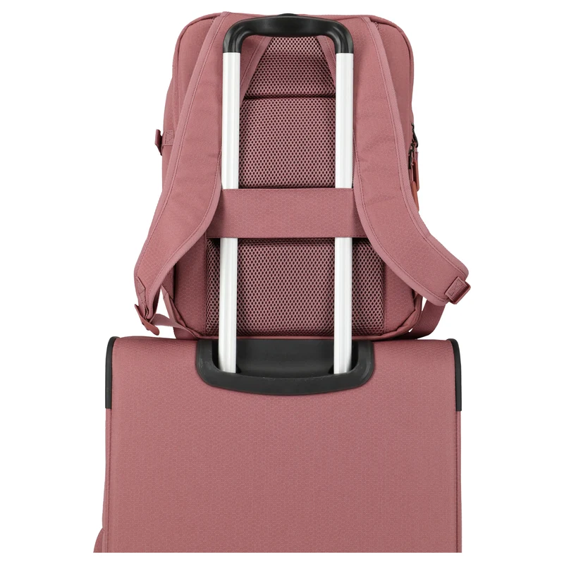 Travelite Kick Off - Mochila de cabina 40 cm, 29 l expandible (blush)