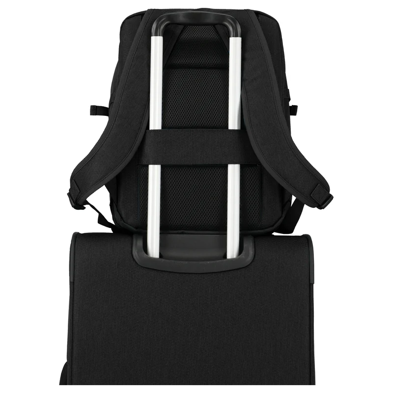 Travelite Kick Off - Mochila de cabina 40 cm, 29 l expandible (black)
