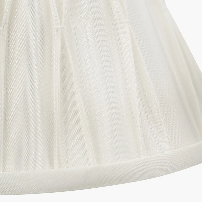 Piero Antique Bronze Metal Double Wall Light with Garbo 15cm Cream Silk Mix Pinch Pleat Tapered Candle Clip Lampshade