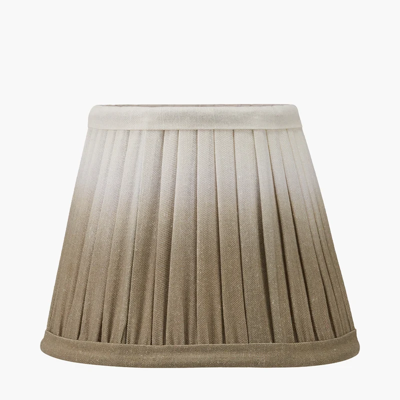 Scallop 16cm Taupe Ombre Soft Pleated Tapered Lampshade