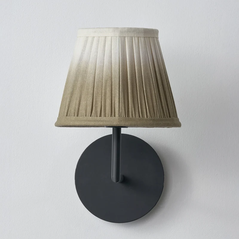 Scallop 16cm Taupe Ombre Soft Pleated Tapered Lampshade